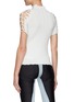 Back View - Click To Enlarge - DION LEE - RAGLAN' BRAIDED SLEEVES T-SHIRT