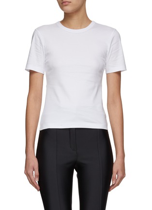 Main View - Click To Enlarge - DION LEE - ‘Figure 8’ Cotton Jersey T-Shirt
