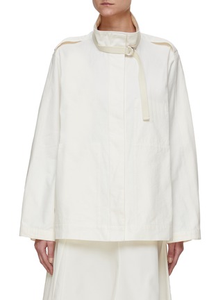 Main View - Click To Enlarge - LEMAIRE - Strap collar patch pocket jacket