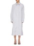 Main View - Click To Enlarge - LEMAIRE - LONG STRIPE COTTON SHIRT DRESS