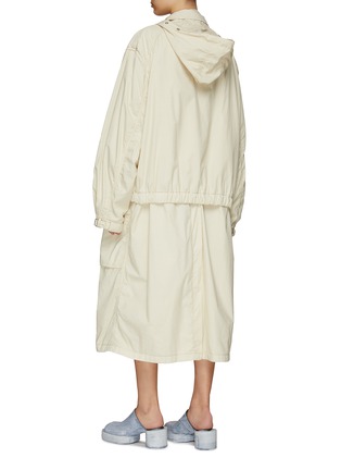 Back View - Click To Enlarge - LEMAIRE - BELTED WAIST HIGH NECK PARACHUTE PARKA