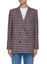 Main View - Click To Enlarge - BLAZÉ MILANO - Sphere Pocket Opening Double Breast Check Coat
