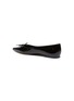  - PEDDER RED - Jackie' Bow Adorned Pointed Toe Patent Leather Flats