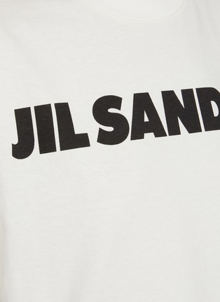  - JIL SANDER - Crew Neck Logo Print Boxy T-shirt