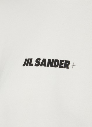  - JIL SANDER - Logo Print Boxy Hooded Sweatshirt
