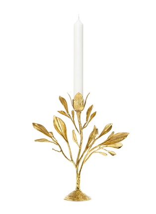 Main View - Click To Enlarge - GOOSSENS - 24K Gold Plated Brass Medium Foliage Candelabrum