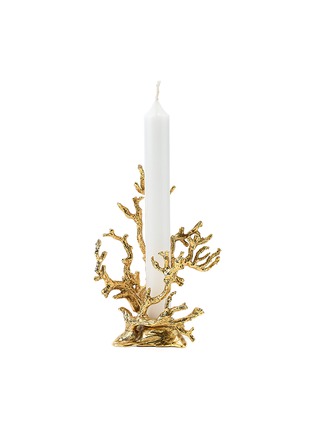 Main View - Click To Enlarge - GOOSSENS - 24K Gold Plated Brass Coral Candlestick