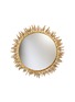 Main View - Click To Enlarge - GOOSSENS - 24K Gold Plated Brass Round Wheat Mirror