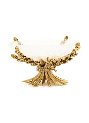 Main View - Click To Enlarge - GOOSSENS - 24K Gold Plated Brass Rock Crystal Wheat Cup