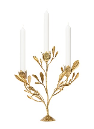 Main View - Click To Enlarge - GOOSSENS - 24K Gold Plated Brass Large Foliage Candelabrum