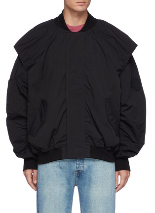 Main View - Click To Enlarge - CANADA GOOSE - Baner' Recessed Shoulder Ruched Sleeve Bomber Jacket