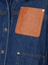  - LOEWE - Leather Pocket Two Toned Denim Worker Jacket