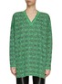 Main View - Click To Enlarge - LOEWE - Oversized Anagram V-Neck Knit Sweater