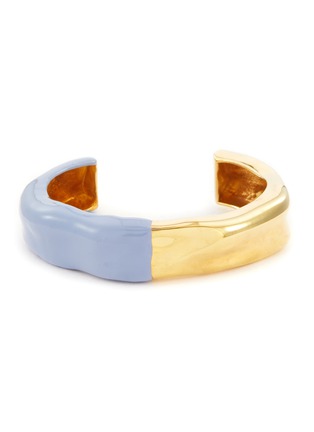 Main View - Click To Enlarge - JOANNA LAURA CONSTANTINE - ‘Feminine Waves' gold-plated enamelled bangle