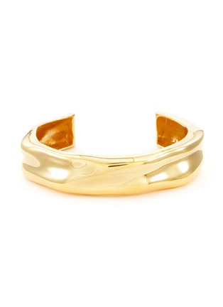 Main View - Click To Enlarge - JOANNA LAURA CONSTANTINE - ‘Feminine Waves' gold-plated statement bangle