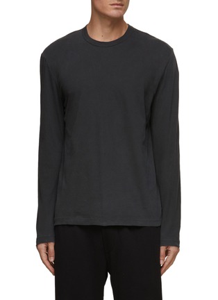 Main View - Click To Enlarge - JAMES PERSE - Lightweight Combed Cotton Long Sleeved T-Shirt