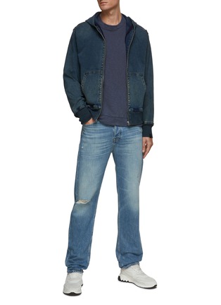 Figure View - Click To Enlarge - JAMES PERSE - Raglan Sleeved Vintage Wash Supima Cotton Sweatshirt