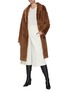 Figure View - Click To Enlarge - YVES SALOMON - Reversible Silk Lamb Merino Coat
