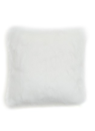 Main View - Click To Enlarge - LAGOM - Faux Fur Cushion — Cream