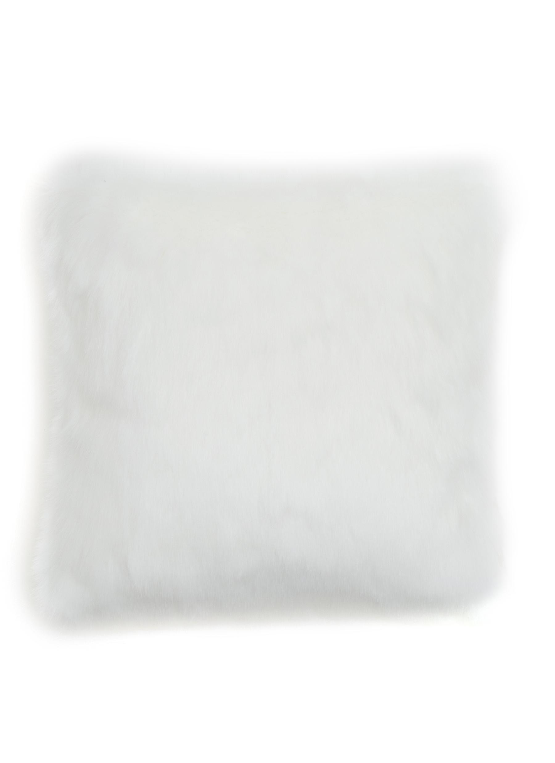 Faux Fur Cushion - Cream