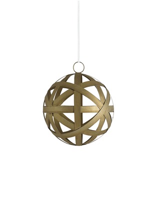 Main View - Click To Enlarge - SHISHI - Metal Ribbon Ball Christmas ornament - Gold