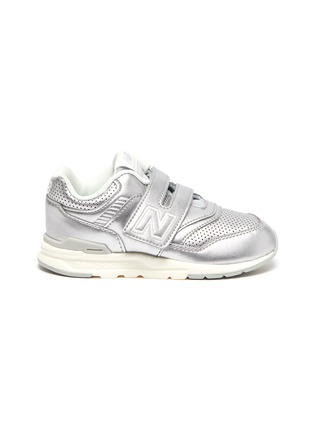 Main View - Click To Enlarge - NEW BALANCE - Leather '997' Low Top Velcro Perforated Sneakers