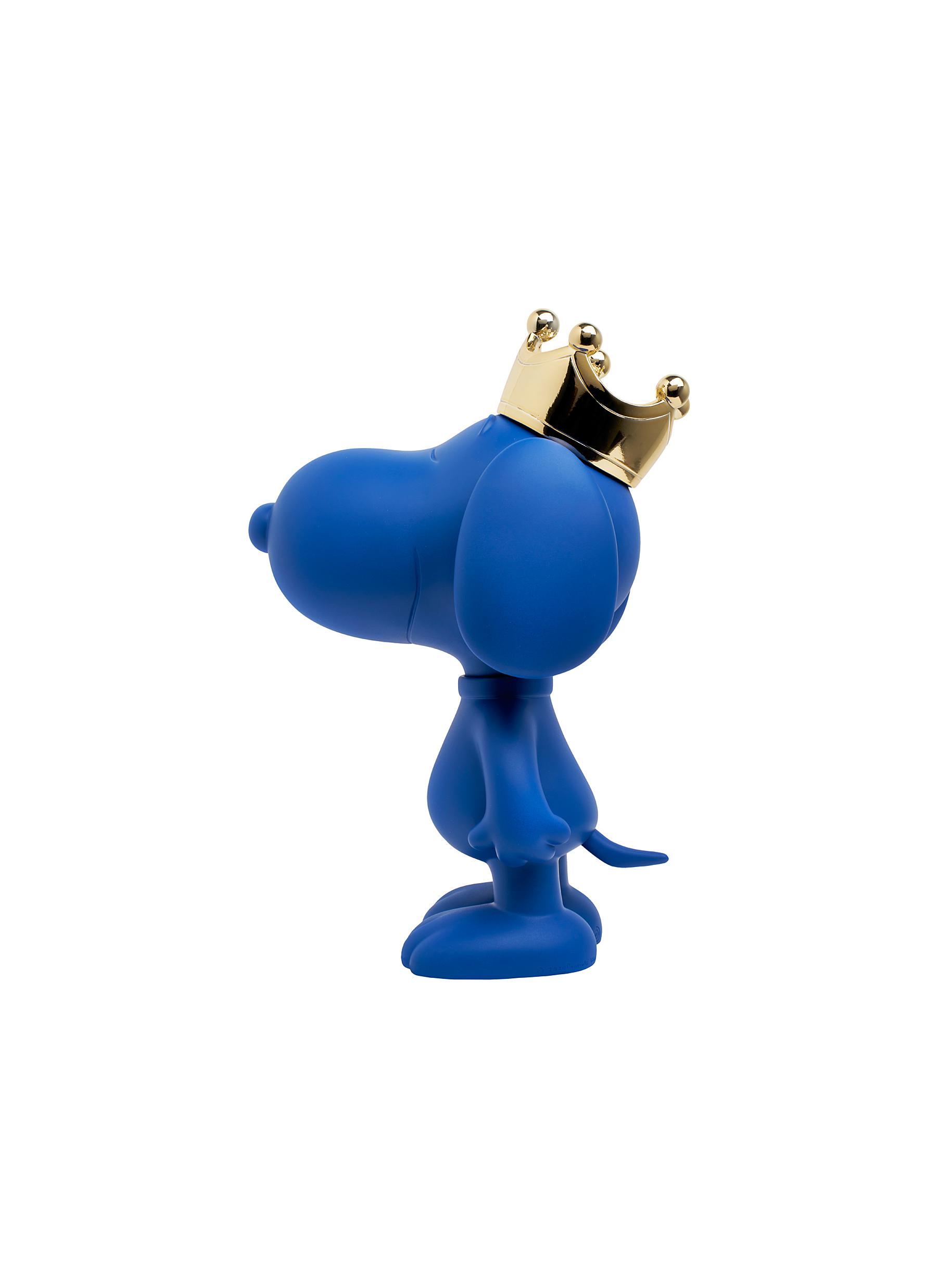 Limited Edition Snoopy Crown Sculpture - Blue Matt/Chrome Gold