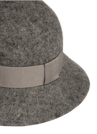 Detail View - Click To Enlarge - STELLA MCCARTNEY - Wool felt cloche hat