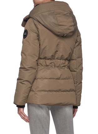Back View - Click To Enlarge - CANADA GOOSE - McKenna' Belted Stand Collar Down Jacket