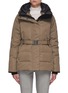 Main View - Click To Enlarge - CANADA GOOSE - McKenna' Belted Stand Collar Down Jacket