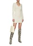 Figure View - Click To Enlarge - NANUSHKA - ‘KAYA’ TEXTURED COTTON TWEED BUTTON UP TOP
