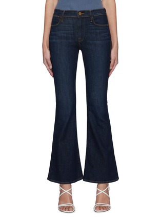 Main View - Click To Enlarge - FRAME DENIM - Le Pixie High Flare' Dark Wash Jeans