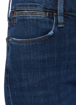  - FRAME DENIM - Le High Straight' Cropped Dark Washed Jeans