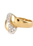 Detail View - Click To Enlarge - LANE CRAWFORD VINTAGE JEWELLERY - Diamond 18k Yellow White Gold Ring