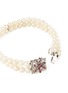 Detail View - Click To Enlarge - LANE CRAWFORD VINTAGE JEWELLERY - Diamond Ruby 18K White Gold Japanese Pearl Bracelet