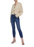 Figure View - Click To Enlarge - FRAME - Ali' High Rise Washed Skinny Cigarette Jeans