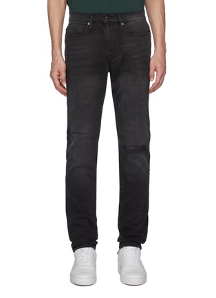 Main View - Click To Enlarge - FRAME - L'homme' Skinny Whiskered Denim Jeans