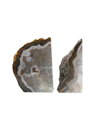 Detail View - Click To Enlarge - STONE AND STAR - Agate Bookends