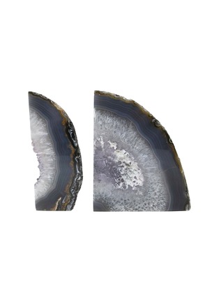 Detail View - Click To Enlarge - STONE AND STAR - Agate Bookends