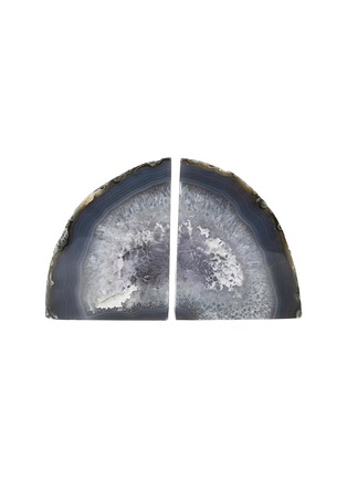 Main View - Click To Enlarge - STONE AND STAR - Agate Bookends