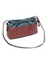 Detail View - Click To Enlarge - PIERRE HARDY - Bicoloured Grained Calfskin Leather Twin Drawstring Pouch