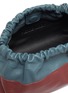 Detail View - Click To Enlarge - PIERRE HARDY - Bicoloured Grained Calfskin Leather Twin Drawstring Pouch