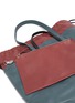  - PIERRE HARDY - Cabas' Bicoloured Grained Calfskin Leather Twin Tote Bag