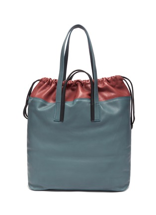 Main View - Click To Enlarge - PIERRE HARDY - Cabas' Bicoloured Grained Calfskin Leather Twin Tote Bag