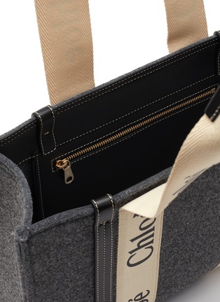 Detail View - Click To Enlarge - CHLOÉ - Woody' Felt Medium Tote Bag