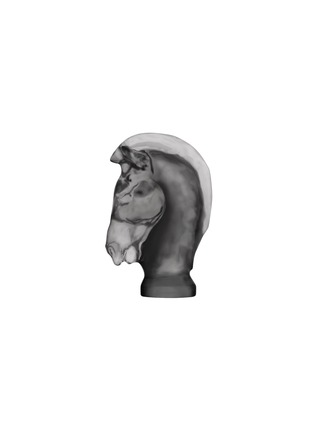 Main View - Click To Enlarge - SAINT-LOUIS - Jeu Satin Finish Knight Sculpture – Flannel Grey