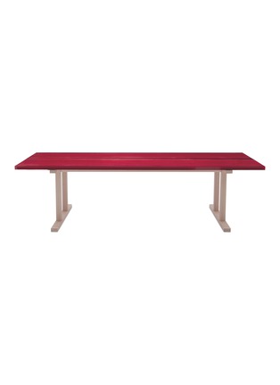 Main View - Click To Enlarge - ESTABLISHED & SONS - Udukuri Dining Table – Ruby Red