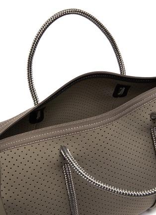Detail View - Click To Enlarge - STATE OF ESCAPE - ‘Prequel’ Perforated Neoprene Duffle Bag