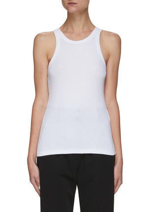 Main View - Click To Enlarge - TOTEME - Ribbed Cotton Blend Tank Top