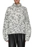 Main View - Click To Enlarge - TOTEME - Chunky Melange Knit Turtleneck Sweater